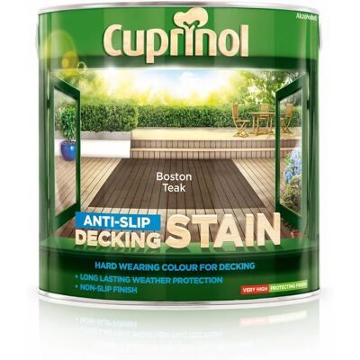 Cuprinol Boston Teak Anti-Slip Decking Stain 2.5 L Cuprinol Boston Teak Anti-Slip Decking Stain 2.5 L