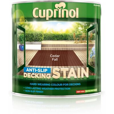 Cuprinol Cedar Fall Anti-Slip Decking Stain - 2.5L Cuprinol Cedar Fall Anti-Slip Decking Stain - 2.5L