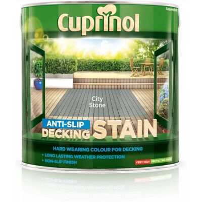 Cuprinol City Stone Anti Slip Decking Stain 2.5 L Cuprinol City Stone Anti Slip Decking Stain 2.5 L