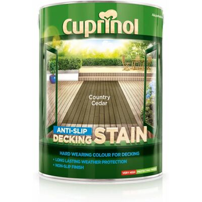 Cuprinol Country Cedar Anti Slip Decking Stain - Decking Stain Cuprinol Country Cedar Anti Slip Decking Stain - Decking Stain