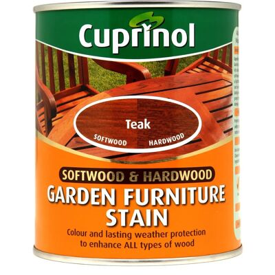 Cuprinol Teak Garden Furniture Stain - Water-Resistant, 750ml Cuprinol Teak Garden Furniture Stain - Water-Resistant, 750ml