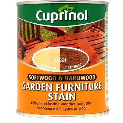 Cuprinol Softwood Hardwood Garden Furniture Stain - Clear - 750ml Cuprinol Softwood Hardwood Garden Furniture Stain - Clear - 750ml
