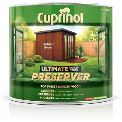 Cuprinol Cuprinol Ultimate Garden Wood Preserver - Autumn Brown - Wood Preserver Cuprinol Cuprinol Ultimate Garden Wood Preserver - Autumn Brown - Wood Preserver