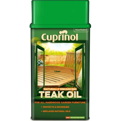Cuprinol Teak Oil 1L - Outdoor Wood Oil Cuprinol Teak Oil 1L - Outdoor Wood Oil