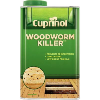 Cuprinol Cuprinol 5218654 Low Odour Woodworm Killer 1L Cuprinol Cuprinol 5218654 Low Odour Woodworm Killer 1L
