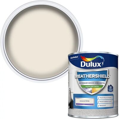 Dulux Almond White Weatherproof Exterior Satin Paint - Paint Dulux Almond White Weatherproof Exterior Satin Paint - Paint