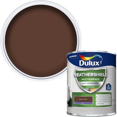 Dulux 5362502 Weathershield Multi Surface Paint - Hazelnut Truffle - 750 ml - Paint Dulux 5362502 Weathershield Multi Surface Paint - Hazelnut Truffle - 750 ml - Paint