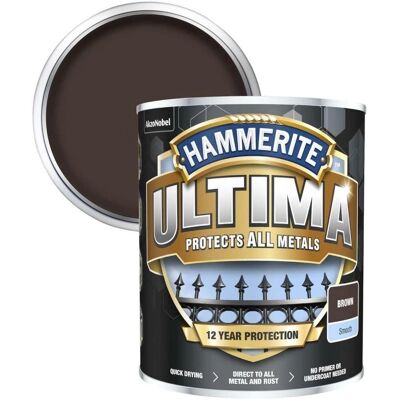 Hammerite Ultima Metal Paint Brown - 750ml - Metal Paint Hammerite Ultima Metal Paint Brown - 750ml - Metal Paint