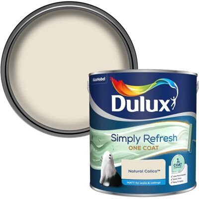 Dulux Simply Refresh Matt Emulsion Paint - Natural Calico - 2.5L - Paint Dulux Simply Refresh Matt Emulsion Paint - Natural Calico - 2.5L - Paint
