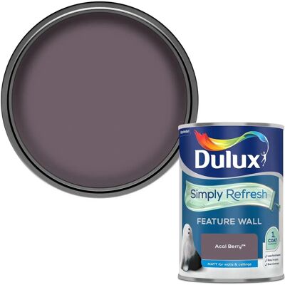 Dulux Acai Berry One Coat Emulsion Paint - Wall Finish Dulux Acai Berry One Coat Emulsion Paint - Wall Finish