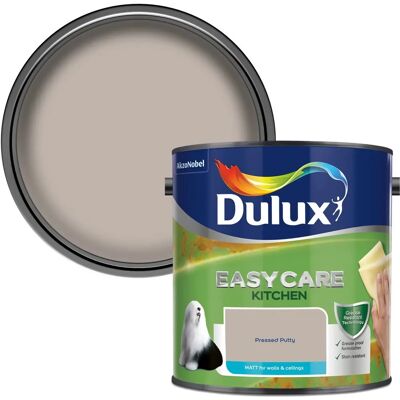 Dulux Easycare Kitchen Matt Emulsion Paint - 2.5L - Pressed Putty - Paint Dulux Easycare Kitchen Matt Emulsion Paint - 2.5L - Pressed Putty - Paint