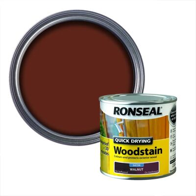 Vernis bois séchage rapide Walnut Ronseal - Finition satinée - Publicité Vernis bois séchage rapide Walnut Ronseal - Finition satinée - Publicité
