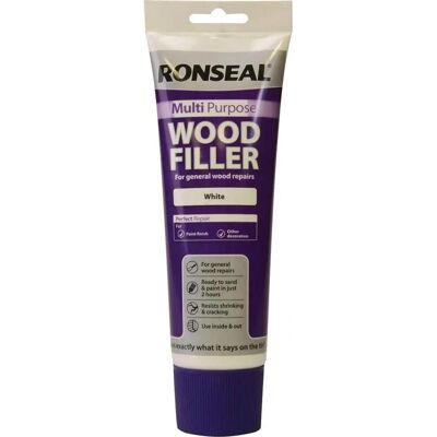 Ronseal Blanc 325g Mastic Polyvalent pour Bois - Mastic pour bois - Publicité Ronseal Blanc 325g Mastic Polyvalent pour Bois - Mastic pour bois - Publicité