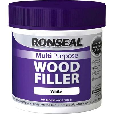 Ronseal MPWFW465 465g Multi-Purpose Wood Filler Tub - white Ronseal MPWFW465 465g Multi-Purpose Wood Filler Tub - white