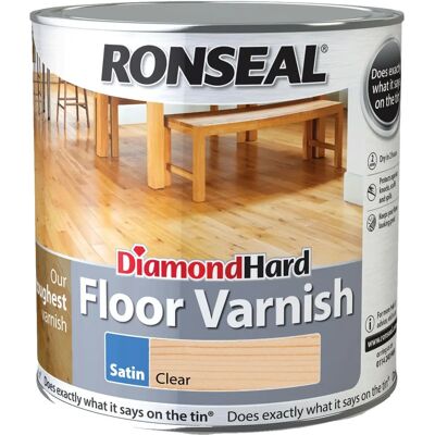 Vernis de Sol Ronseal Diamant Dur Satin 2,5L - Vernis de sol - Publicité Vernis de Sol Ronseal Diamant Dur Satin 2,5L - Vernis de sol - Publicité