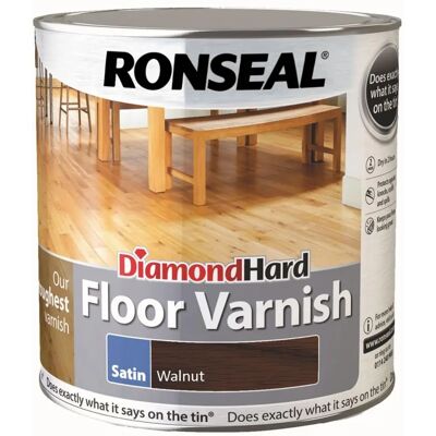 Ronseal Walnut Floor Varnish - 2.5L - Floor Protection Ronseal Walnut Floor Varnish - 2.5L - Floor Protection