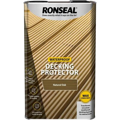 Ronseal DPNO5L Natural Oak Decking Protector - Decking Protector Ronseal DPNO5L Natural Oak Decking Protector - Decking Protector