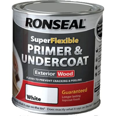 Primer et Sous-couche Extérieur Bois Ronseal Blanc - 750ml - Peinture - Publicité Primer et Sous-couche Extérieur Bois Ronseal Blanc - 750ml - Peinture - Publicité