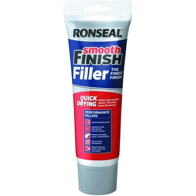 Ronseal RSLMPRMF330G 330g Mastic Polyvalent à Séchage Rapide Finition Lisse - Enduit - Publicité Ronseal RSLMPRMF330G 330g Mastic Polyvalent à Séchage Rapide Finition Lisse - Enduit - Publicité