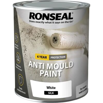 Ronseal 36625 Peinture Antimousse Satinée Blanche 750ml - Peinture - Publicité Ronseal 36625 Peinture Antimousse Satinée Blanche 750ml - Peinture - Publicité
