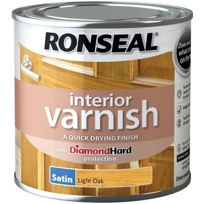 Ronseal Ronseal RSLIVSLO250 Light Oak Interior Varnish - Interior Varnish Ronseal Ronseal RSLIVSLO250 Light Oak Interior Varnish - Interior Varnish