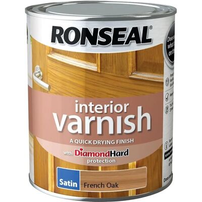 Vernis d'intérieur satiné Chêne Français Ronseal 36835 - Vernis intérieur - Publicité Vernis d'intérieur satiné Chêne Français Ronseal 36835 - Vernis intérieur - Publicité