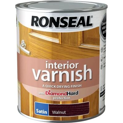 Vernis Intérieur Noyer Ronseal - Sèche Rapide Satin 750ml - Publicité Vernis Intérieur Noyer Ronseal - Sèche Rapide Satin 750ml - Publicité