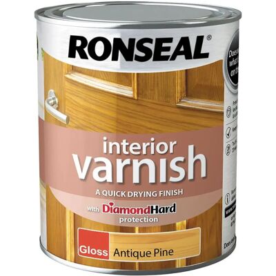 Vernis intérieur Pin Antique Ronseal - Brillant à séchage rapide 750ml - Publicité Vernis intérieur Pin Antique Ronseal - Brillant à séchage rapide 750ml - Publicité