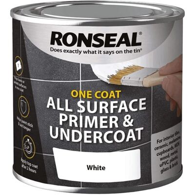 Ronseal White 750ml One Coat All Surface Primer & Undercoat - Primer and Undercoat Ronseal White 750ml One Coat All Surface Primer & Undercoat - Primer and Undercoat