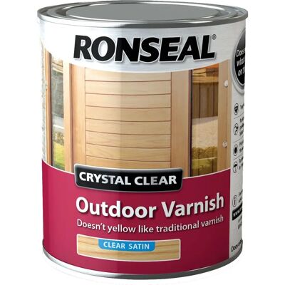 Vernis extérieur satiné Ronseal 750ml - Publicité Vernis extérieur satiné Ronseal 750ml - Publicité