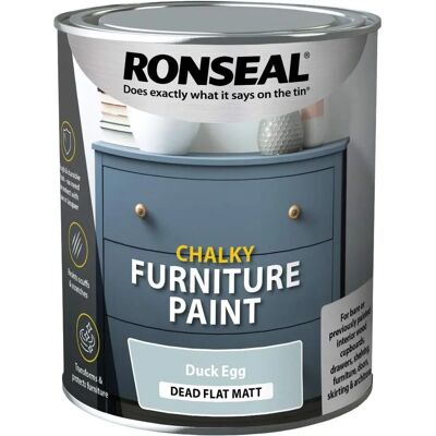 Ronseal 37486 Chalky Furniture Paint Duck Egg - Furniture Paint Ronseal 37486 Chalky Furniture Paint Duck Egg - Furniture Paint