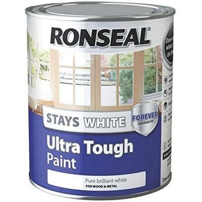 Ronseal White Ultra Tough Paint - Interior/Exterior Ronseal White Ultra Tough Paint - Interior/Exterior