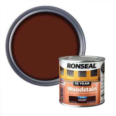 Ronseal Vernis bois noyer 10 ans - 250ml - Publicité Ronseal Vernis bois noyer 10 ans - 250ml - Publicité