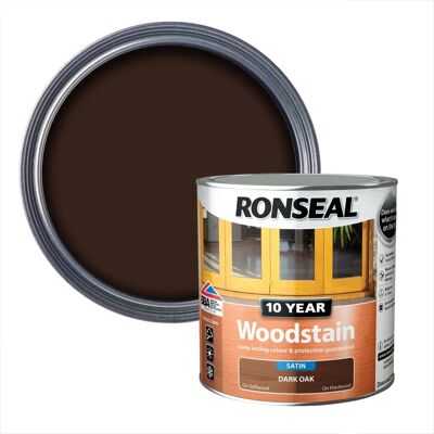 Ronseal Dark Oak 10 Year Woodstain - Woodstain Ronseal Dark Oak 10 Year Woodstain - Woodstain