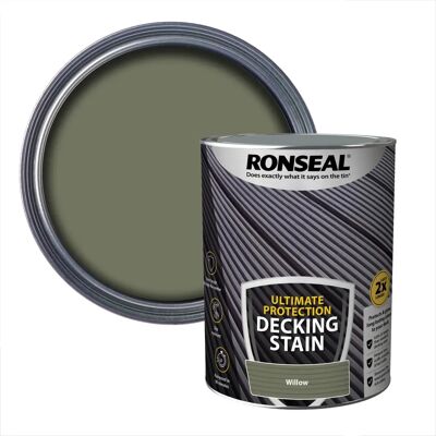 Ronseal Dark Oak Decking Stain - 5L - Weatherproof Finish Ronseal Dark Oak Decking Stain - 5L - Weatherproof Finish