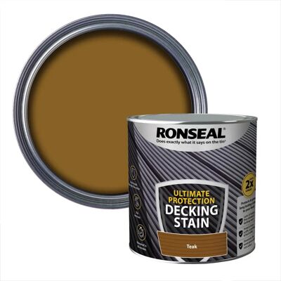 Ronseal Ultimate Protection Decking Stain Rich Teak - Decking Stain Ronseal Ultimate Protection Decking Stain Rich Teak - Decking Stain