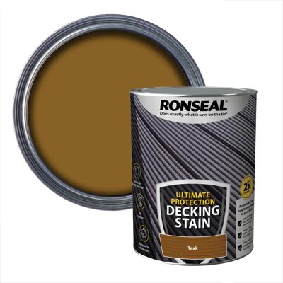 Ronseal 39120 Rich Teak Decking Stain - Decking Stain Ronseal 39120 Rich Teak Decking Stain - Decking Stain