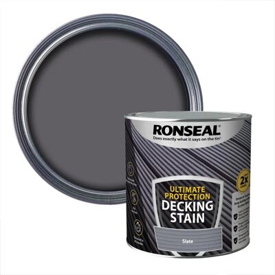 Ronseal Slate Decking Stain - Weatherproof, 2.5L Ronseal Slate Decking Stain - Weatherproof, 2.5L