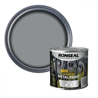 Ronseal 39404 Silver Satin Metal Paint - Paint Ronseal 39404 Silver Satin Metal Paint - Paint