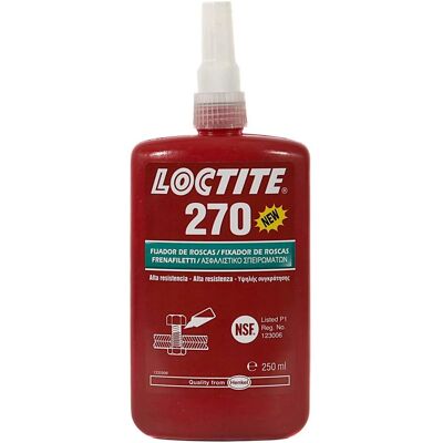 Loctite 270 Colla ferma filetti - Alta resistenza e blocco permanente Loctite 270 Colla ferma filetti - Alta resistenza e blocco permanente