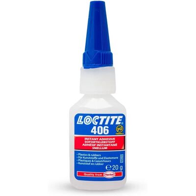 Loctite 406 Supercolla - Incollaggio rapido plastica e gomma Loctite 406 Supercolla - Incollaggio rapido plastica e gomma