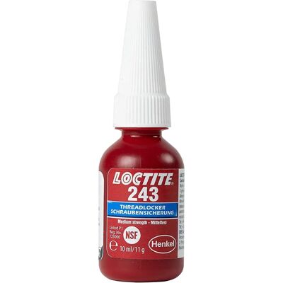 Loctite 243 Mittlere Festigkeit Öl Tolerant Schraubensicherung - 10ml Loctite 243 Mittlere Festigkeit Öl Tolerant Schraubensicherung - 10ml