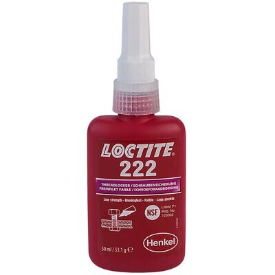 Loctite 222 Gewindesicherung - Niedrige Festigkeit, 50ml Loctite 222 Gewindesicherung - Niedrige Festigkeit, 50ml