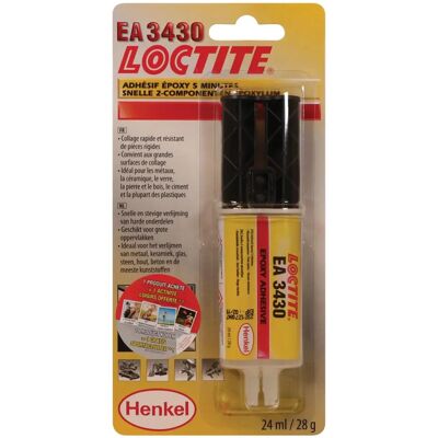 Loctite EA 3430 - Epóxi transparente para vidro e painéis decorativos, 24ml Loctite EA 3430 - Epóxi transparente para vidro e painéis decorativos, 24ml