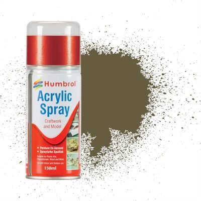 Humbrol Olive Claire Matt Acrylic Spray Paint - Model & DIY - 150ml Humbrol Olive Claire Matt Acrylic Spray Paint - Model & DIY - 150ml