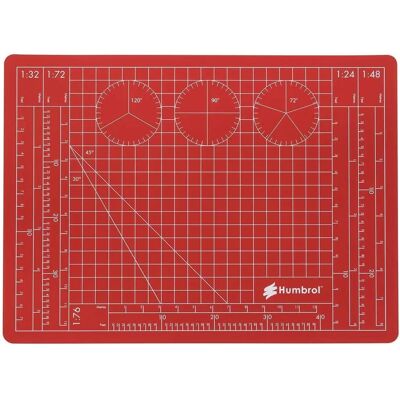 Humbrol A4 Cutting Mat - Self-sealing, Scale & Angle Markings - Cut & Protect Humbrol A4 Cutting Mat - Self-sealing, Scale & Angle Markings - Cut & Protect