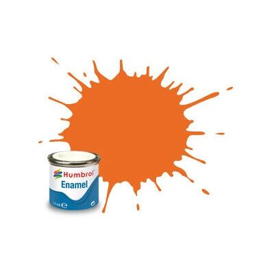 Humbrol Model Paint No 046 Orange - Enamel - 14ml Humbrol Model Paint No 046 Orange - Enamel - 14ml