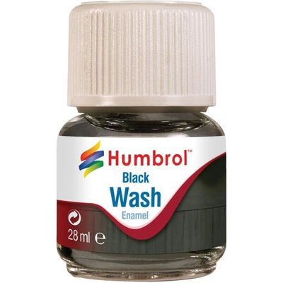 Humbrol Black Enamel Wash 28ml - Model Paint - Enamel Wash - 1:32 Scale Humbrol Black Enamel Wash 28ml - Model Paint - Enamel Wash - 1:32 Scale