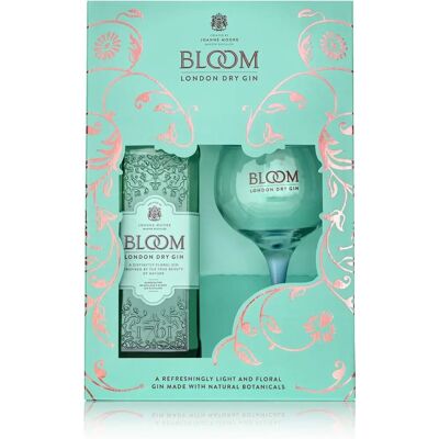 Bloom Gin London Dry Gin - 40% Vol. 0,7l Geschenkset mit Glas Bloom Gin London Dry Gin - 40% Vol. 0,7l Geschenkset mit Glas