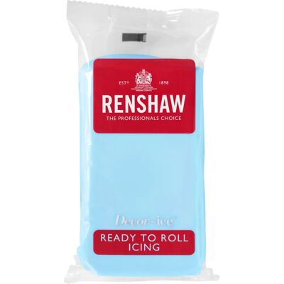 Renshaw Ready to Roll Fondant Icing - Baby Blue - 250g Renshaw Ready to Roll Fondant Icing - Baby Blue - 250g